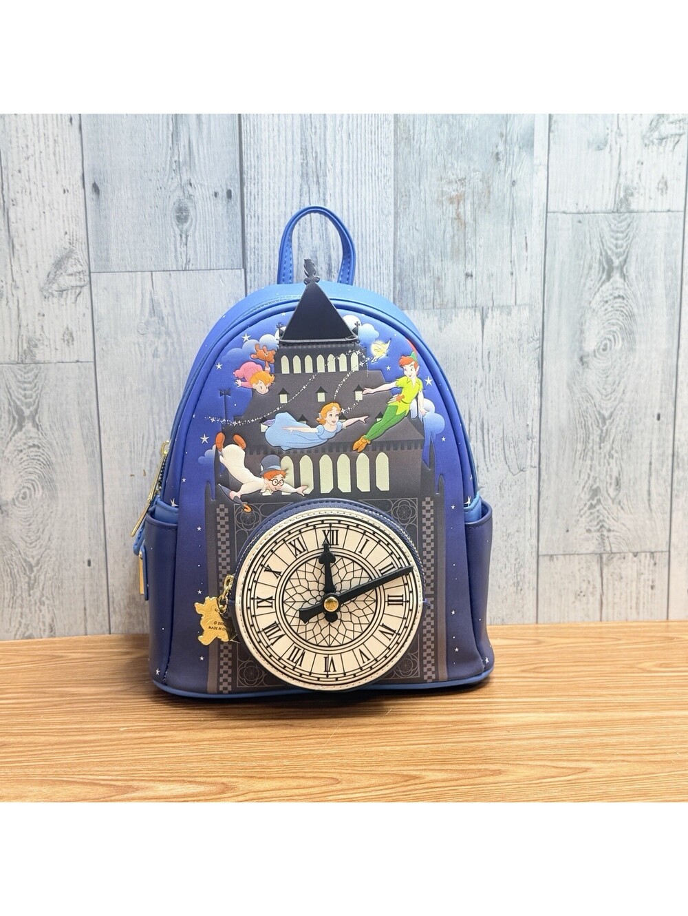 Loungefly Blue Peter Pan Big Ben Clock Mini Backpack